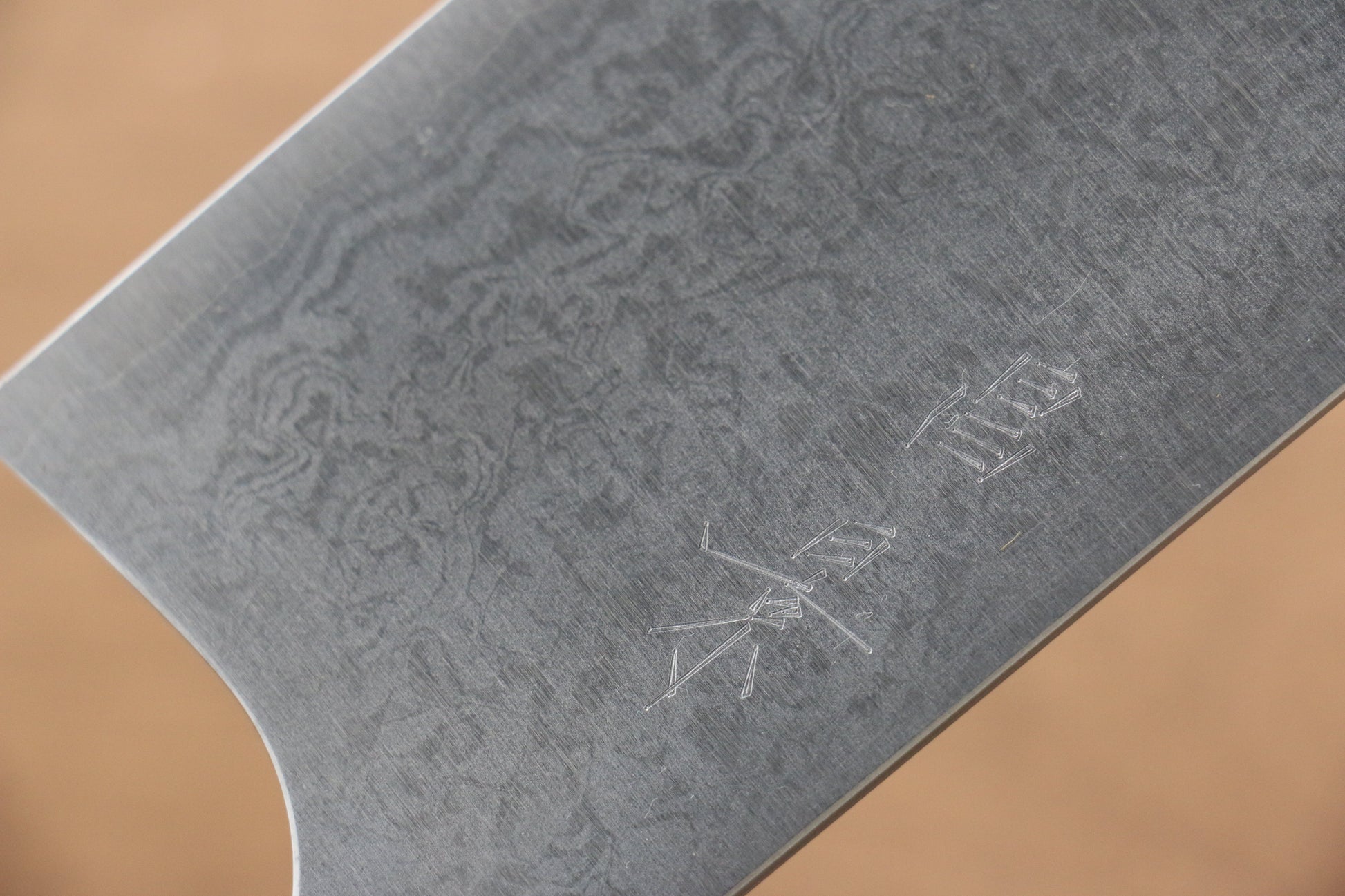 昌景 霧 V金10号 ダマスカス 菜切包丁  170mm 朴柄 - 清助刃物