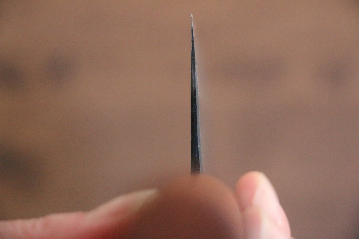 山本 直 白ニ鋼 黒打 菜切包丁 180mm 桜柄 - 清助刃物