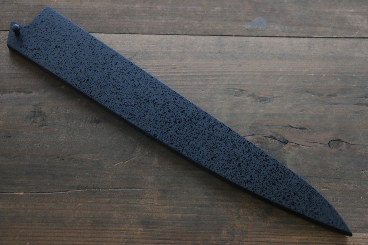 黒石目鞘 筋引包丁用 黒合板ピン付き 240mm - 清助刃物