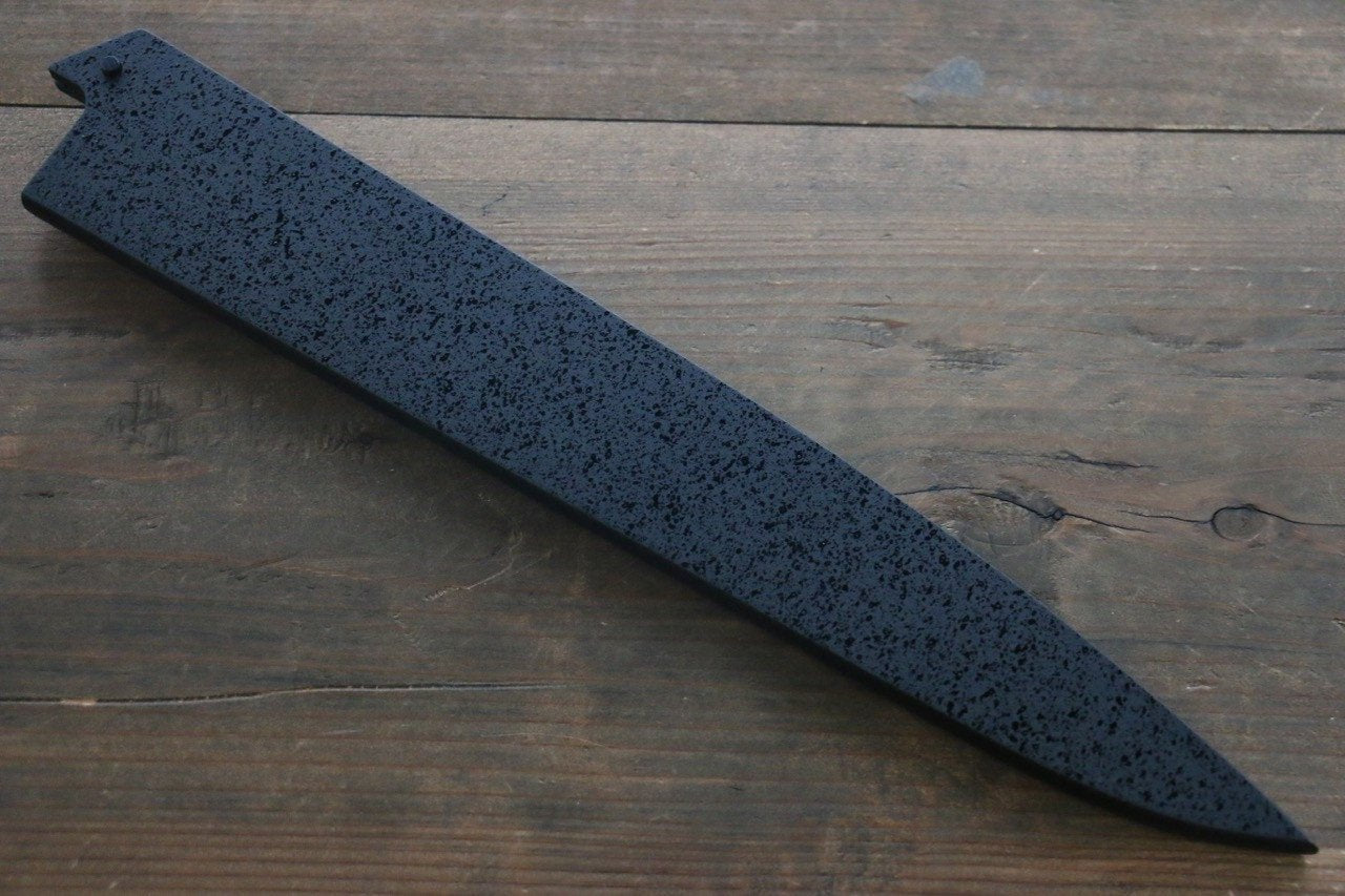 黒石目鞘 筋引包丁用 黒合板ピン付き 240mm - 清助刃物