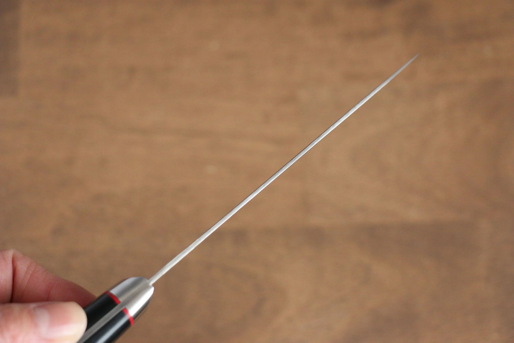 清助 彩雲 V金10号 ダマスカス ペティーナイフ  120mm 黒マイカルタ柄 - 清助刃物