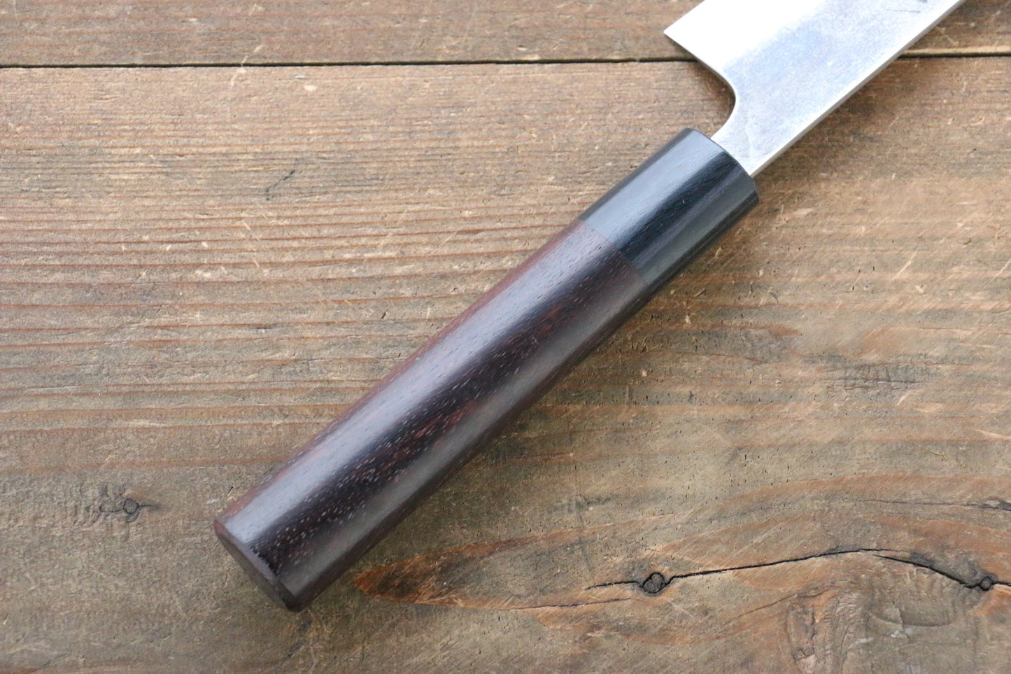 尾形 峻吾 SG2 黒打 ペティーナイフ  140mm 紫檀柄 - 清助刃物