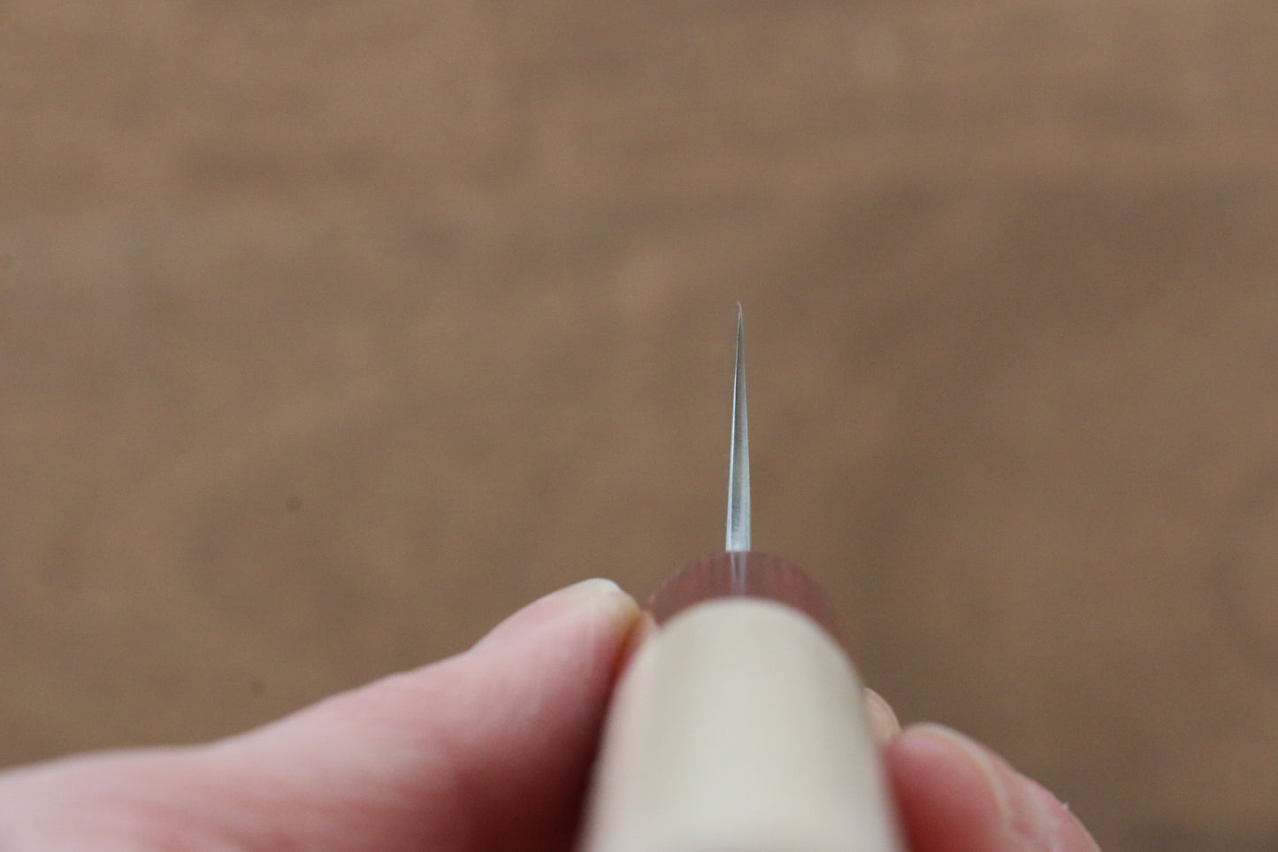 昌景 霧 V金10号 ダマスカス ペティーナイフ 120mm 朴柄 - 清助刃物