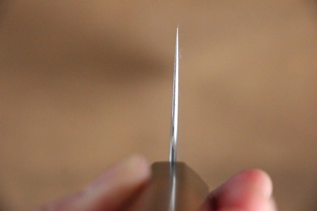 柴田崇行 甲鉄 青スーパー鋼 牛刀包丁 240mm ジャラ柄 - 清助刃物