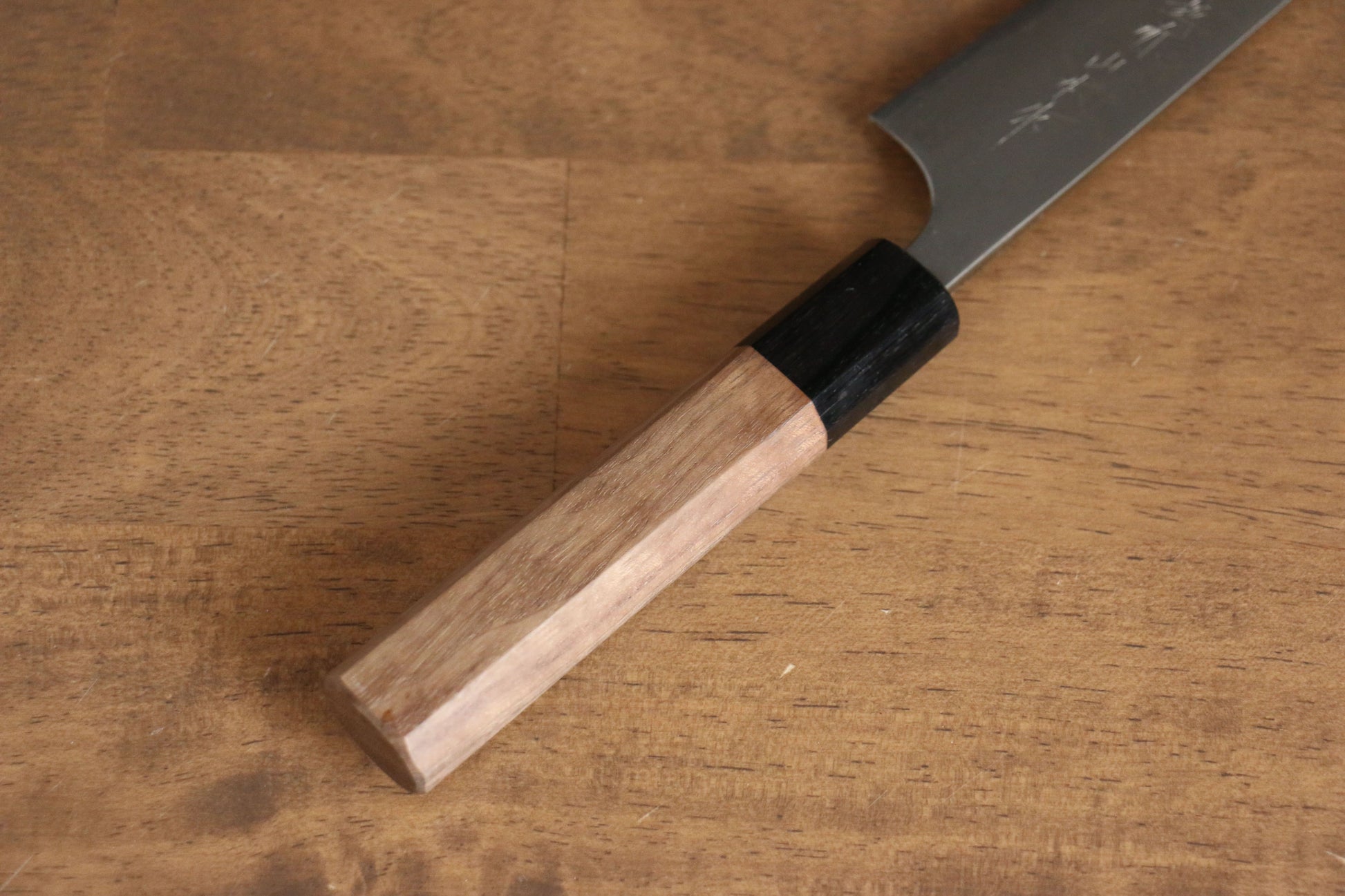 山本 直 V金10号 ダマスカス ペティーナイフ  120mm ウォルナット柄 - 清助刃物