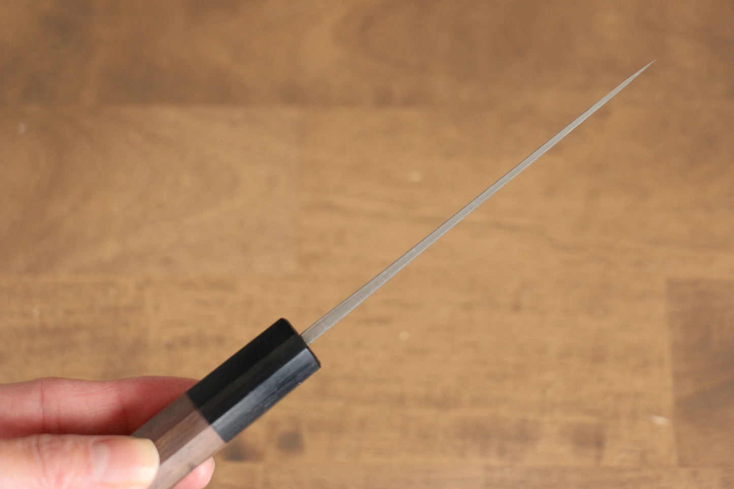 山本 直 V金10号 ダマスカス ペティーナイフ 100mm ウォルナット柄 - 清助刃物