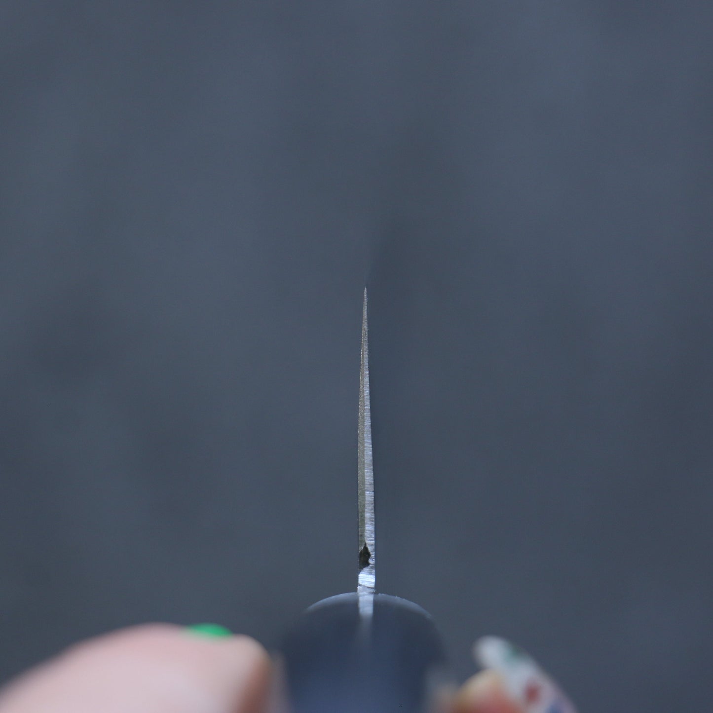 訓平 V金1号 磨き仕上げ 薄刃包丁 165mm 合板 (紺色)柄 - 清助刃物