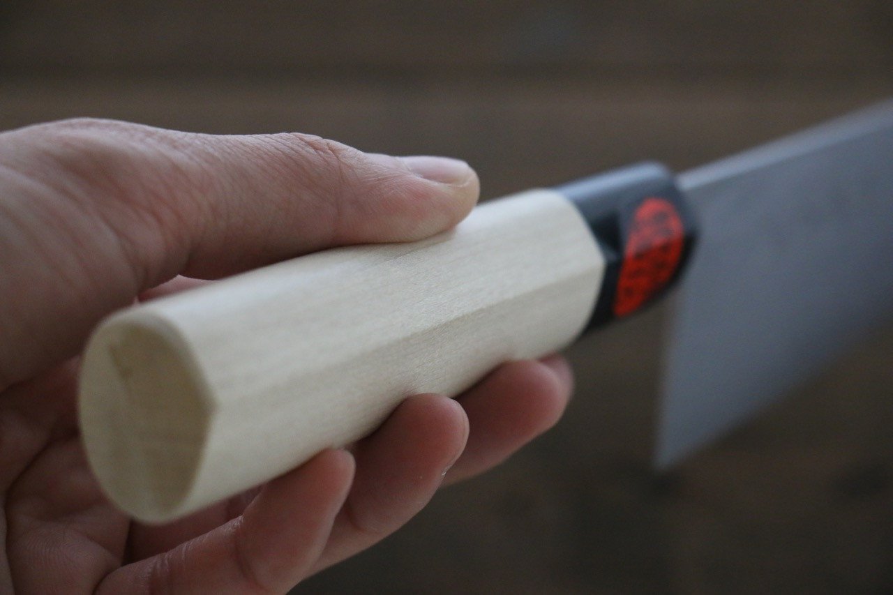 田中 誠貴 青ニ鋼 17層ダマスカスダマスカス 牛刀包丁 210mm 朴柄 - 清助刃物