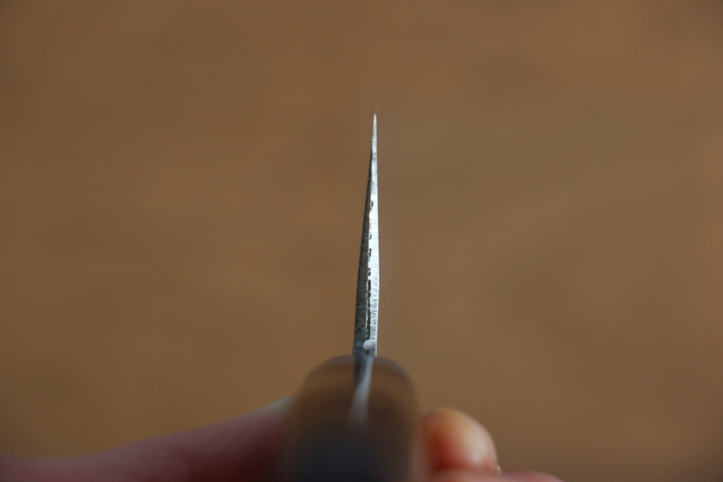 訓平 鍛造 V金1号 鎚目 牛刀包丁 180mm マホガニー柄 - 清助刃物