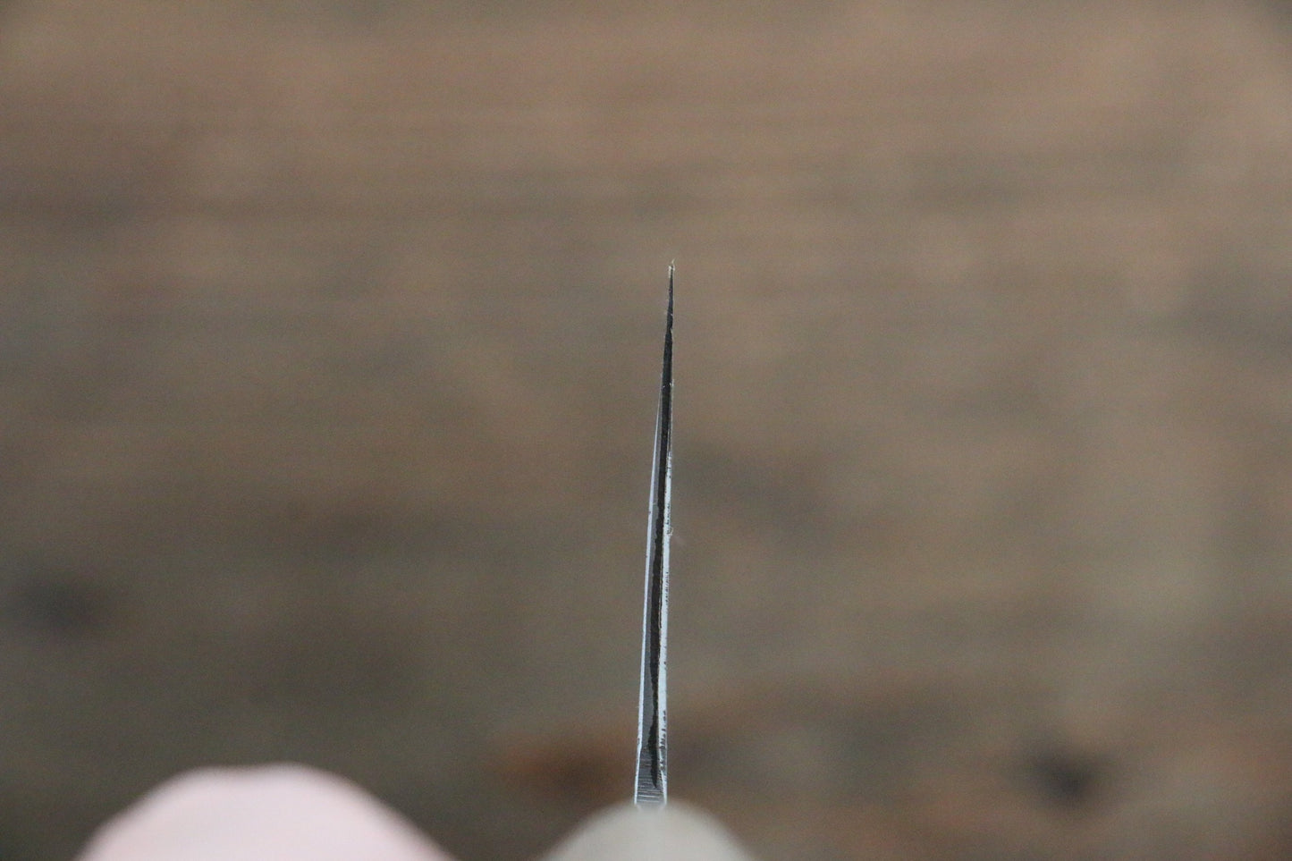 藤原 照康 白一鋼 梨地 菜切包丁 165mm 朴柄 - 清助刃物