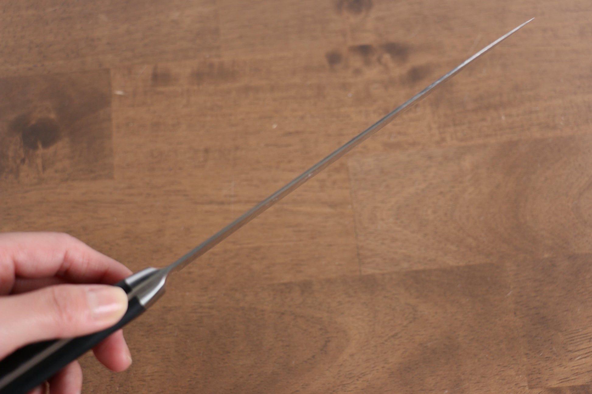 清助 AUS10 45層 鏡面仕上げ ダマスカス 牛刀包丁  180mm 黒合板柄 - 清助刃物