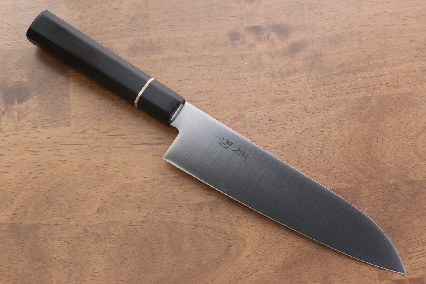 清助 モリブデン鋼(MOL) 三徳包丁 180mm 黒合板柄 - 清助刃物