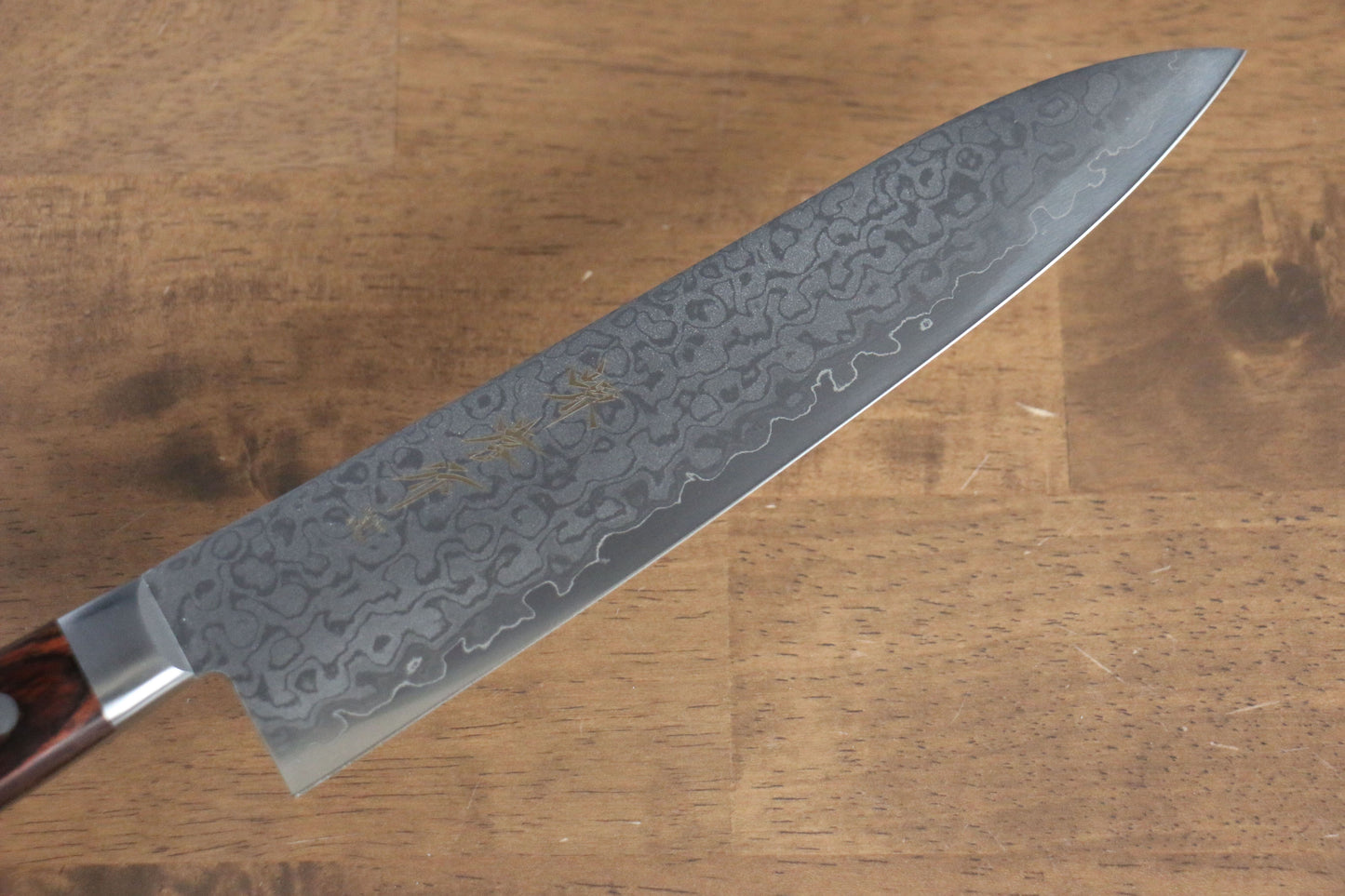 堺 孝行 V金10号 17層ダマスカス 鏡面仕上げ 牛刀包丁 210mm - 清助刃物