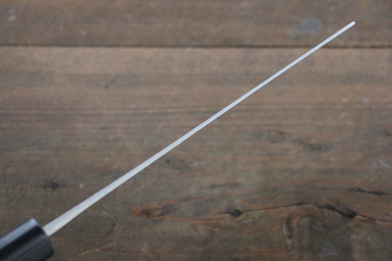 尾形 峻吾 白ニ鋼 ダマスカス 磨き仕上げ 菜切包丁  165mm 紫檀柄 - 清助刃物