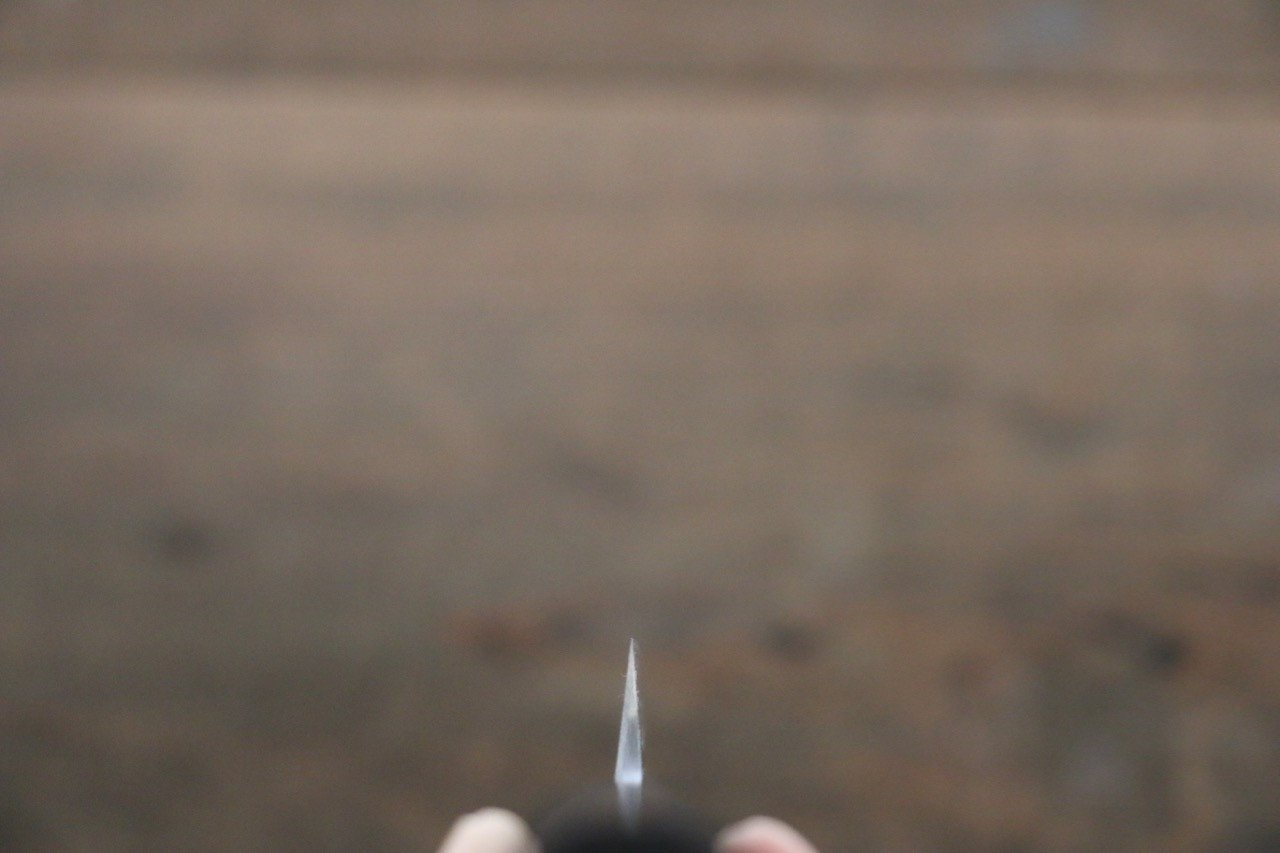 北岡 英雄 白ニ鋼 ダマスカス 柳刃包丁  240mm 紫檀柄 - 清助刃物