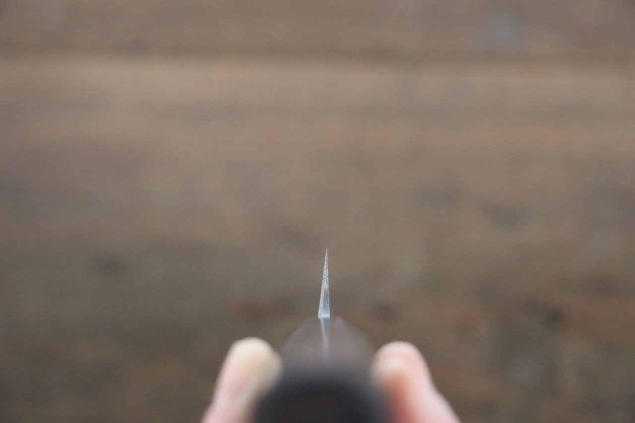 北岡 英雄 白ニ鋼 ダマスカス 柳刃包丁  300mm 紫檀柄 - 清助刃物