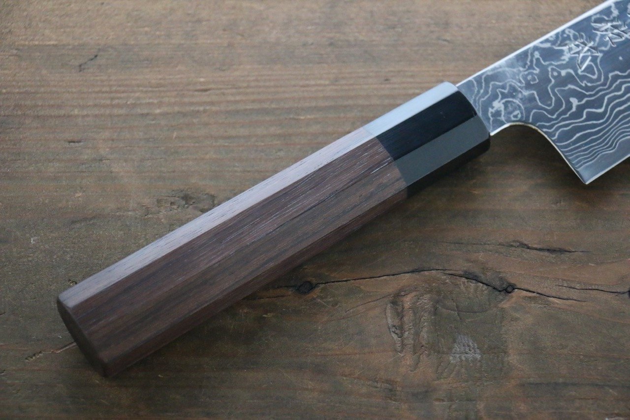 佑成 SG2 ダマスカス 牛刀包丁  210mm 紫檀柄 - 清助刃物