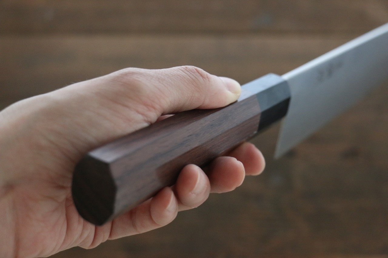 佑成 SG2 3層 牛刀包丁 240mm 紫檀柄 - 清助刃物