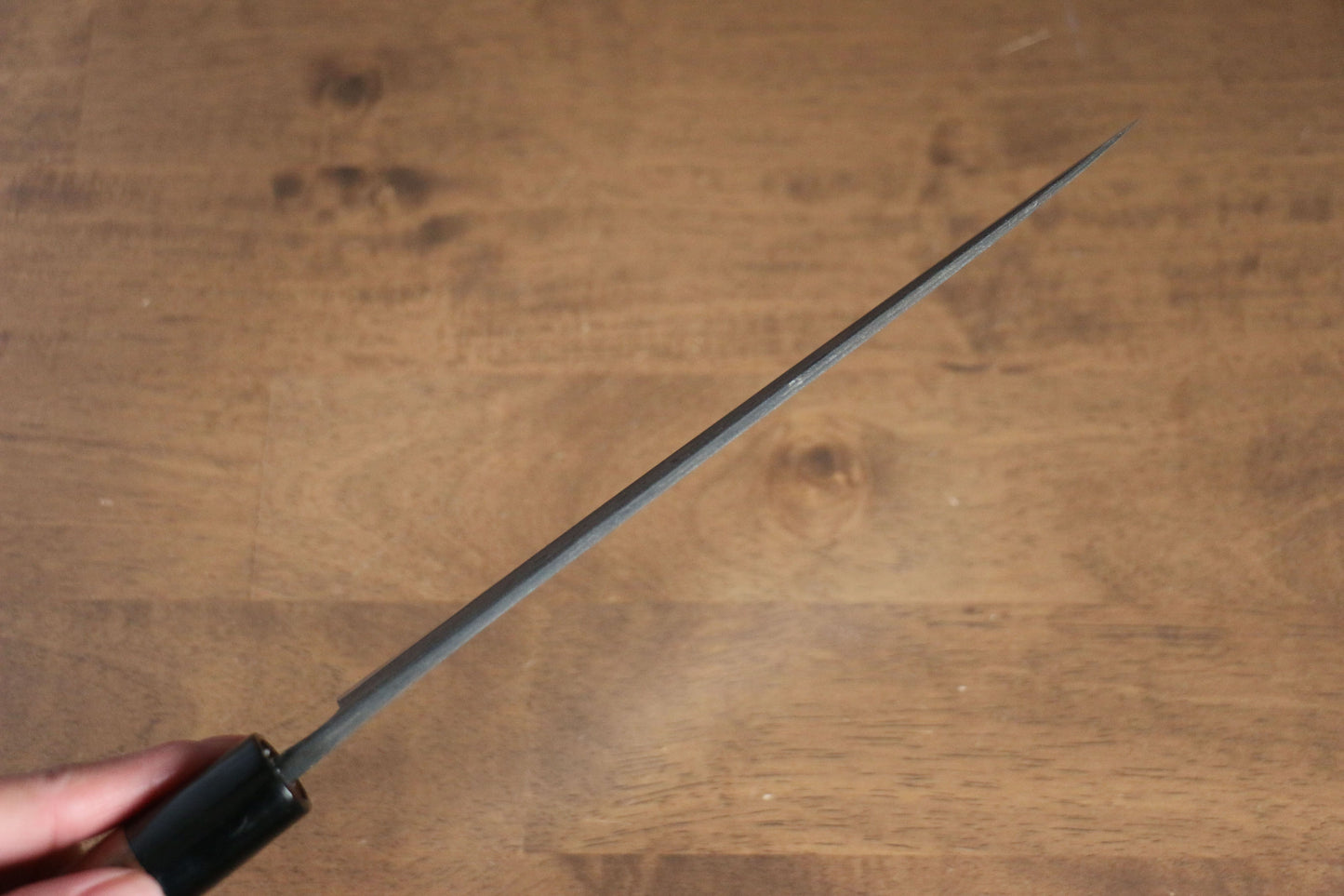 山本 直 青紙 黒打 牛刀包丁 210mm ウォルナット柄 - 清助刃物