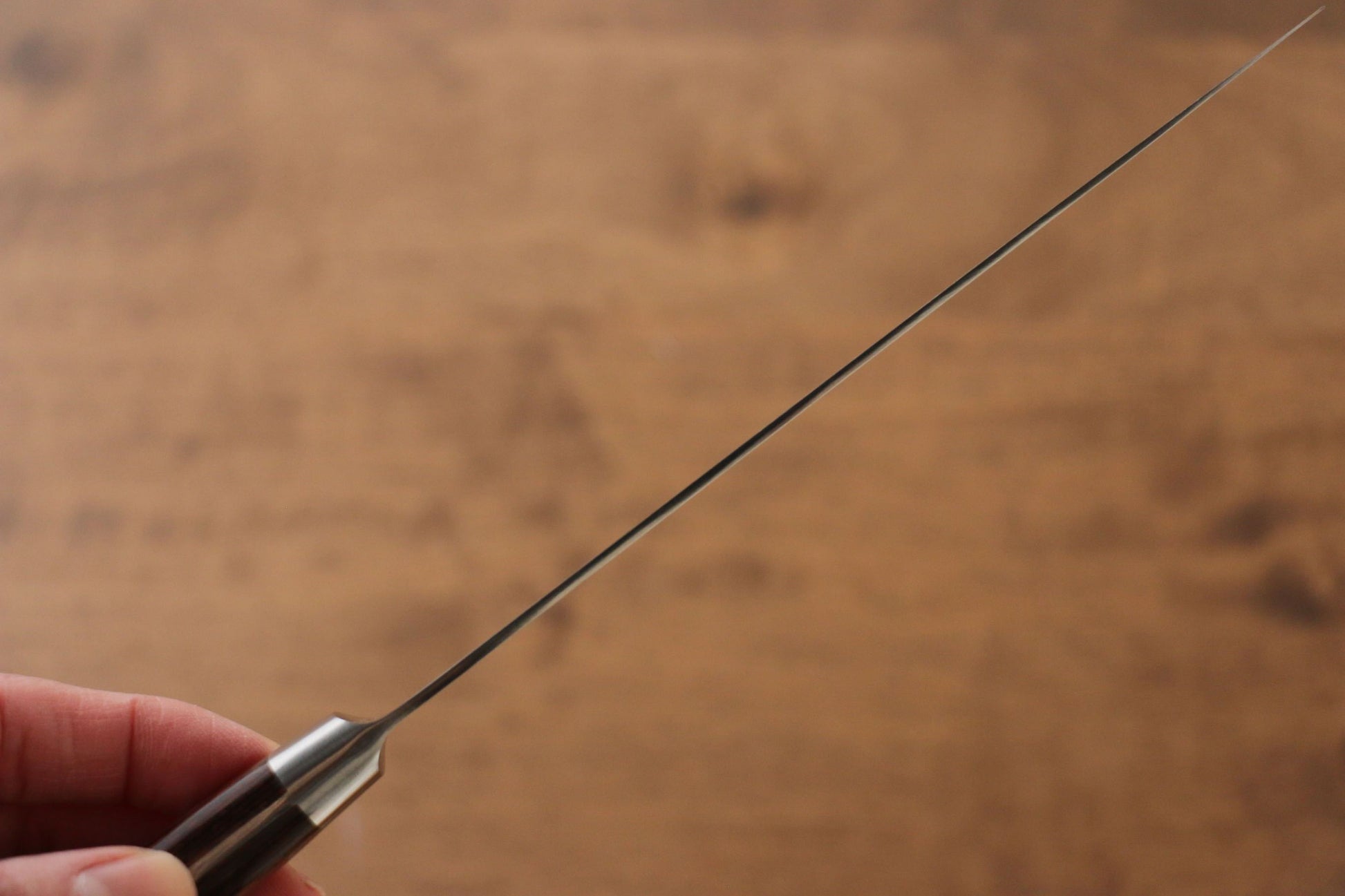 伊勢屋 モリブデン鋼(MOL) ペティーナイフ  150mm マホガニー柄 - 清助刃物