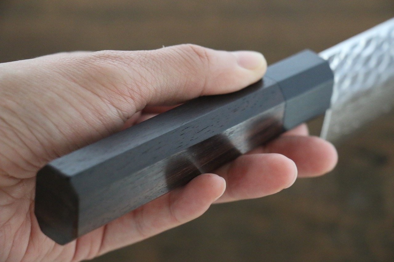 清助 AUS10 牛刀包丁 180mm 紫檀柄 - 清助刃物