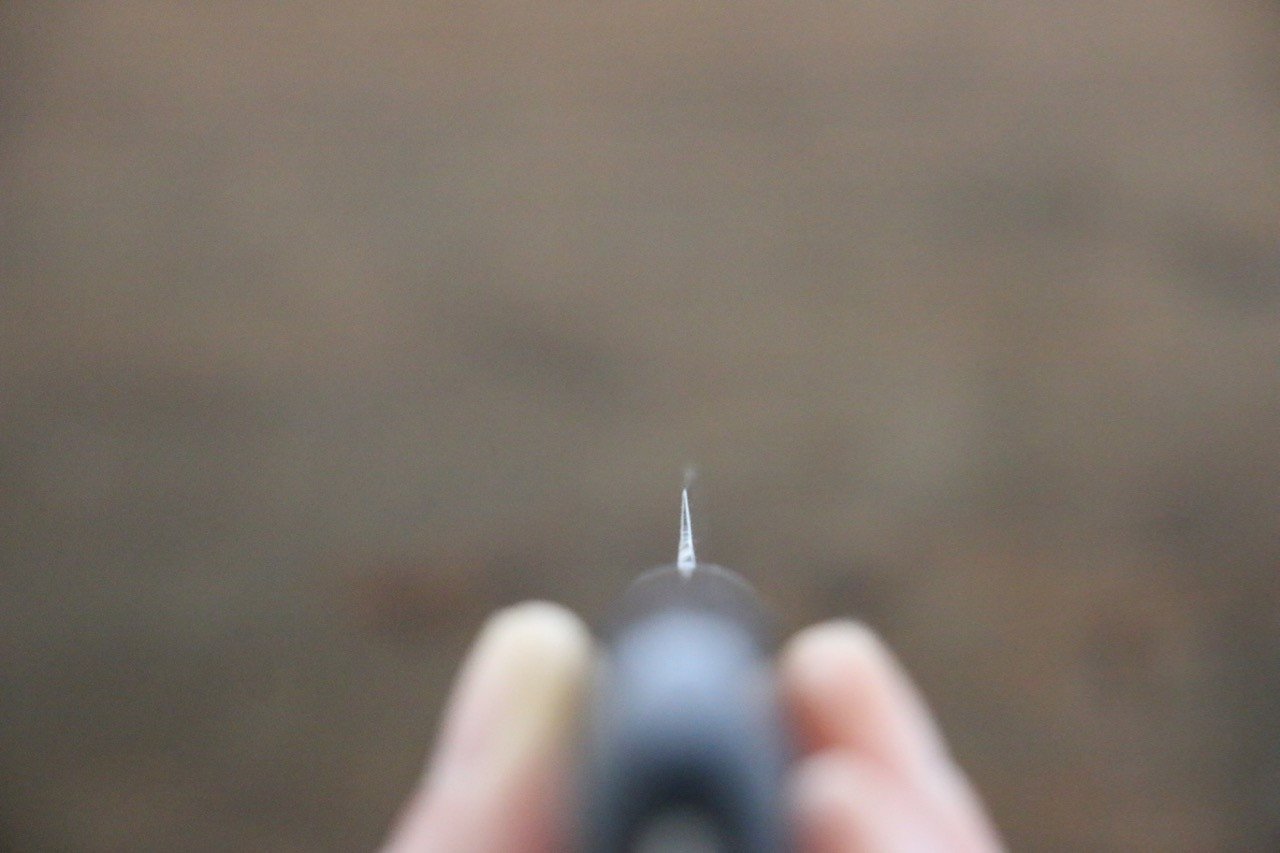 堺 孝行 AUS10 45層 鏡面仕上げ ダマスカス ペティーナイフ  80mm - 清助刃物