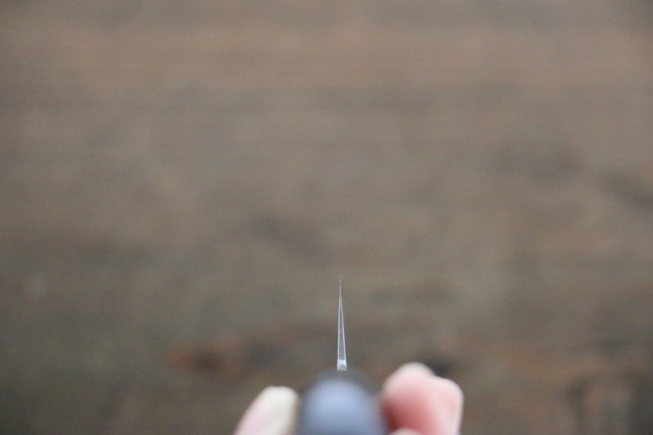 堺 孝行 AUS10 45層 鏡面仕上げ ダマスカス ペティーナイフ 135mm - 清助刃物
