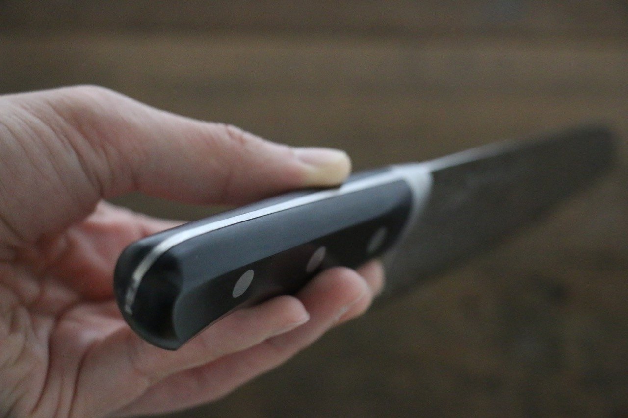 堺 孝行 AUS10 45層 鏡面仕上げ ダマスカス 三徳包丁  170mm - 清助刃物