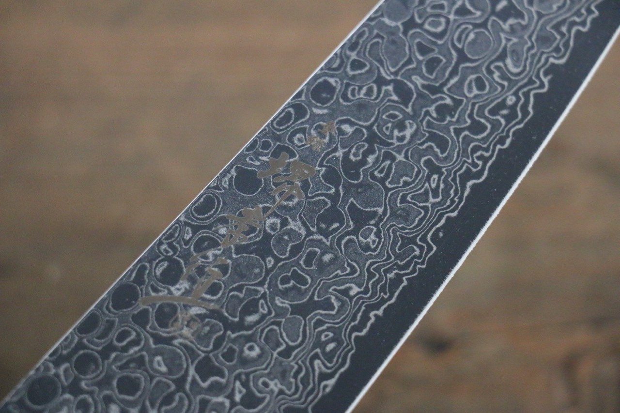 堺 孝行 AUS10 45層 鏡面仕上げ ダマスカス 三徳包丁 170mm - 清助刃物