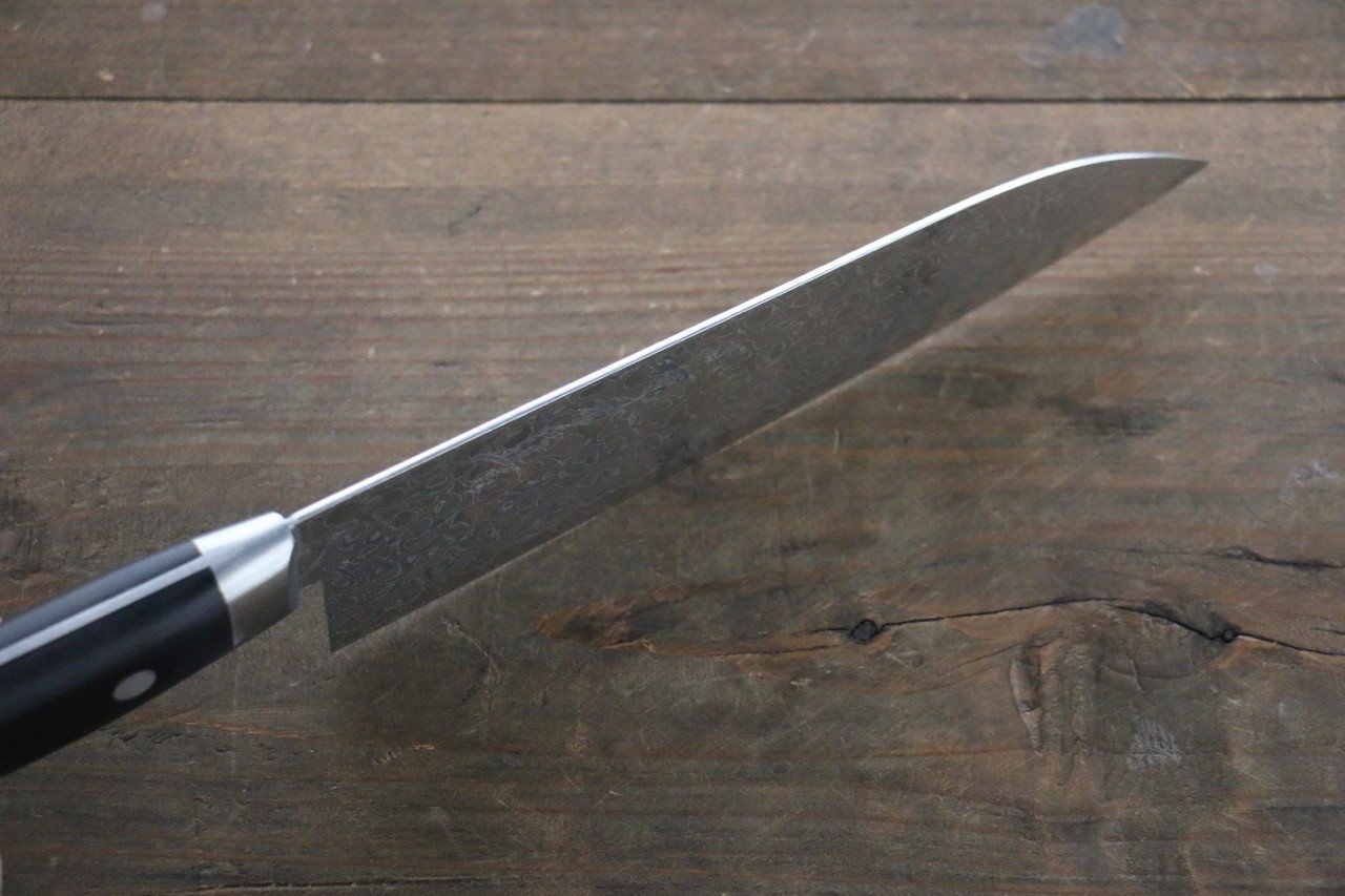 堺 孝行 AUS10 45層 鏡面仕上げ ダマスカス 三徳包丁  170mm - 清助刃物