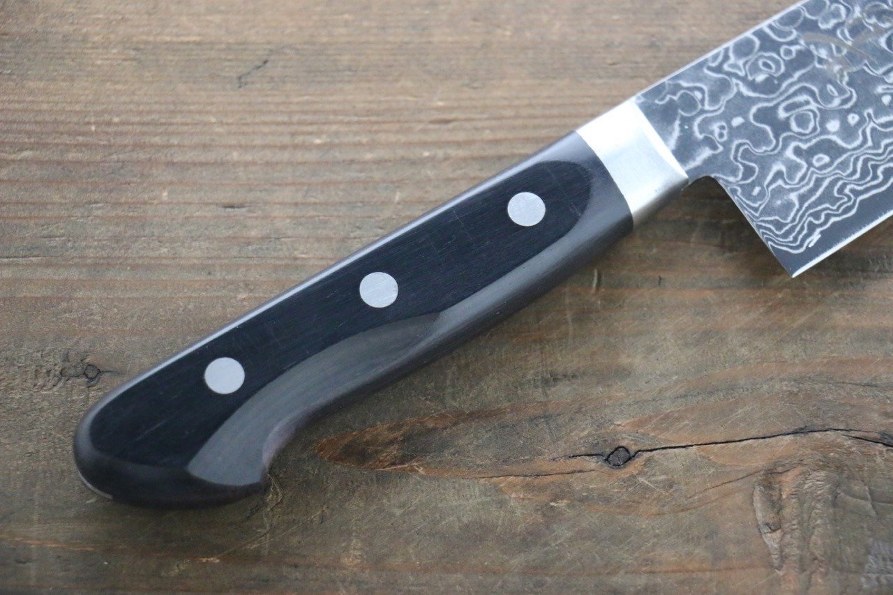 堺 孝行 AUS10 45層 鏡面仕上げ ダマスカス 牛刀包丁  210mm - 清助刃物