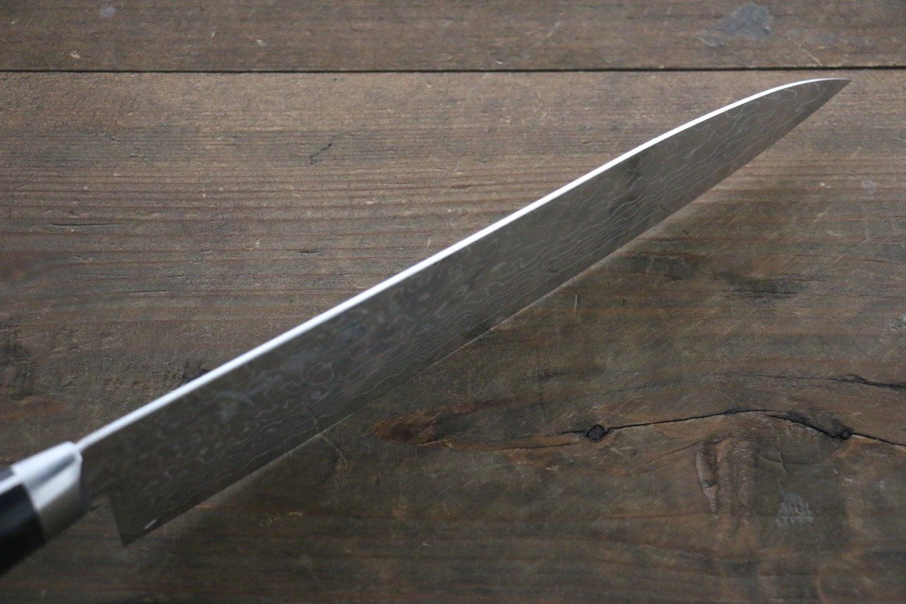 堺 孝行 AUS10 45層 鏡面仕上げ ダマスカス 牛刀包丁 210mm - 清助刃物