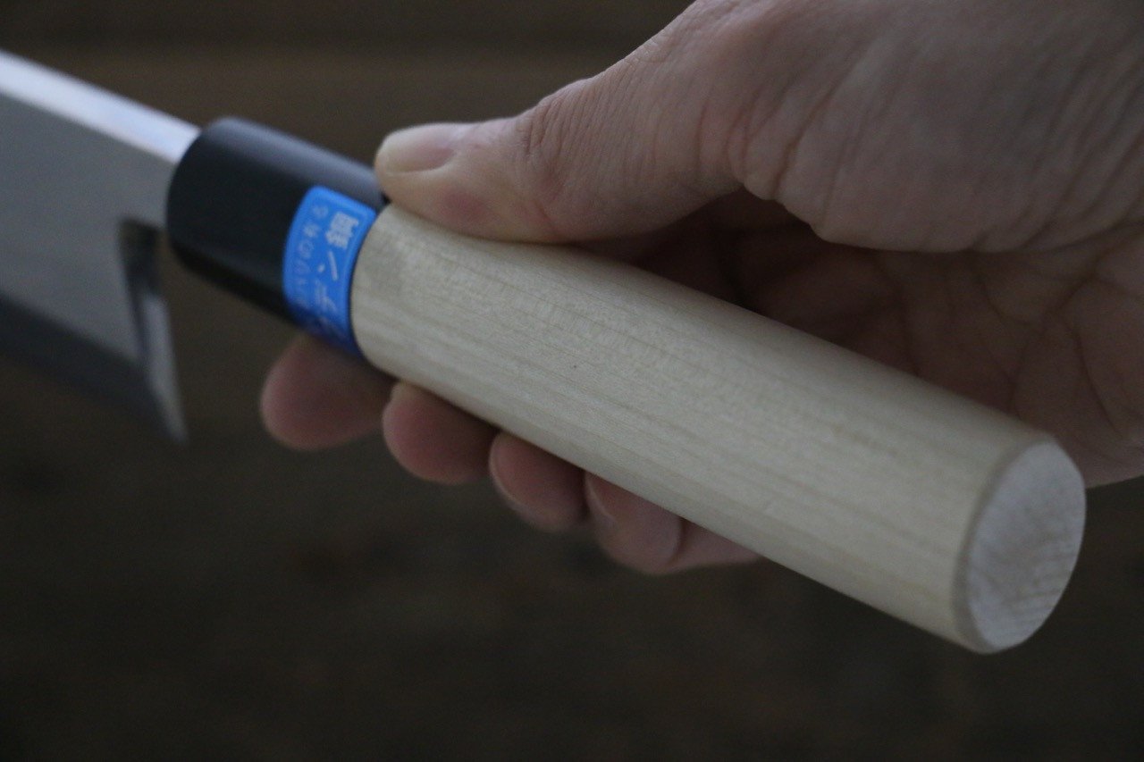 堺 孝行 【左利き用】 INOX 出刃包丁  朴柄 - 清助刃物