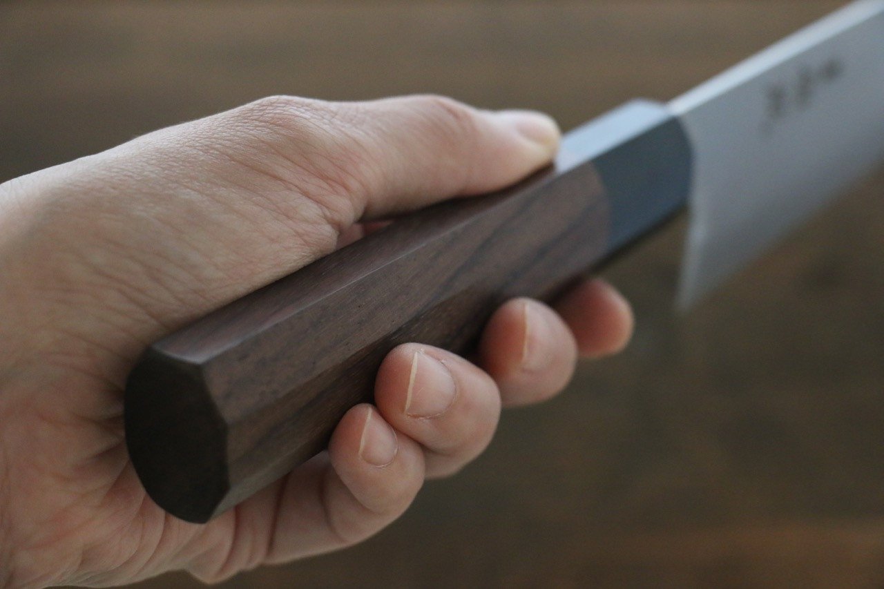 佑成 SG2 3層 切付牛刀包丁 210mm 紫檀柄 - 清助刃物