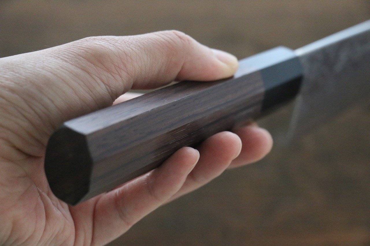 佑成 SG2 ダマスカス 切付牛刀包丁 210mm 紫檀柄 - 清助刃物