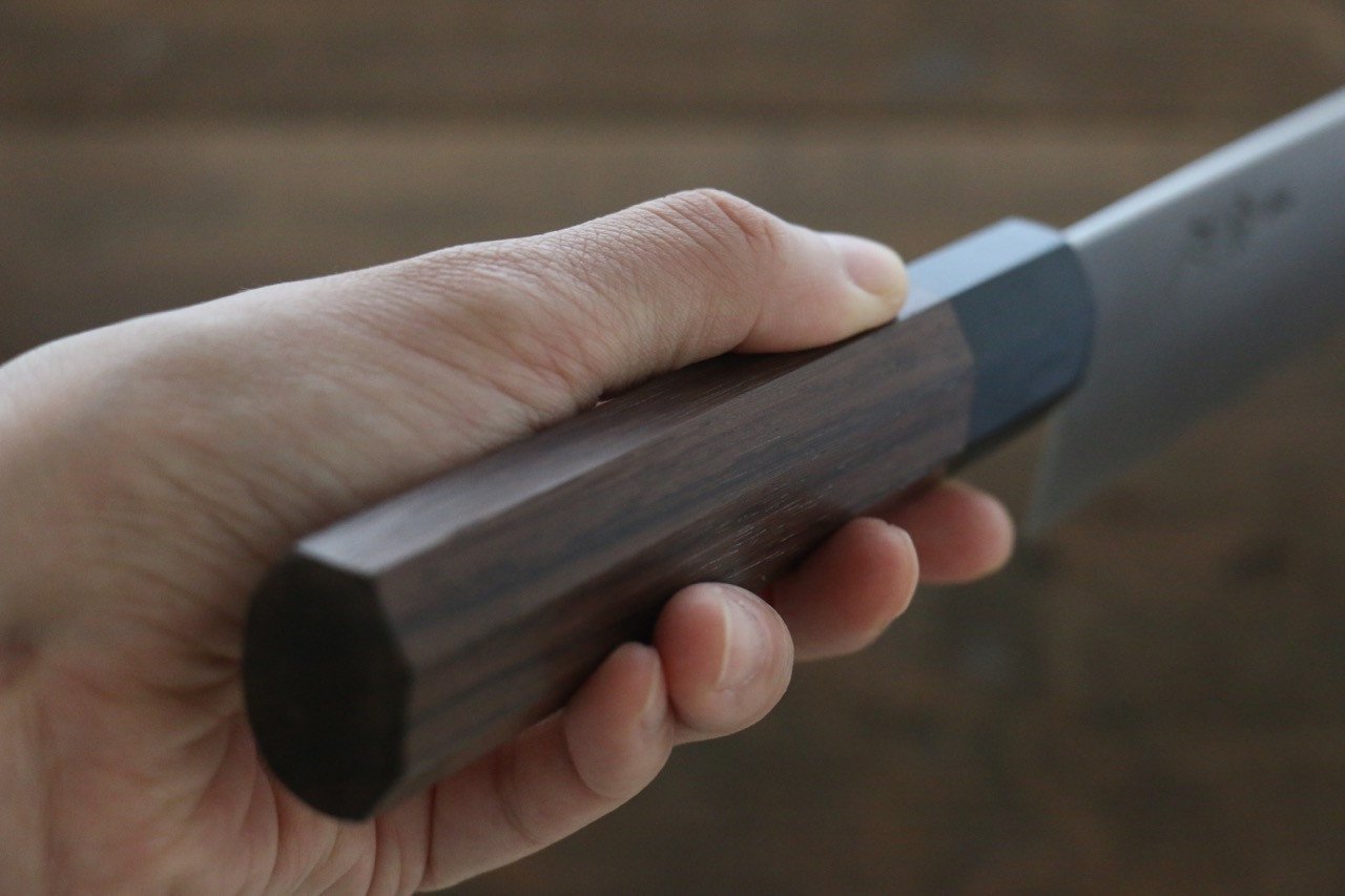 佑成 SG2 3層 切付牛刀包丁  240mm 紫檀柄 - 清助刃物