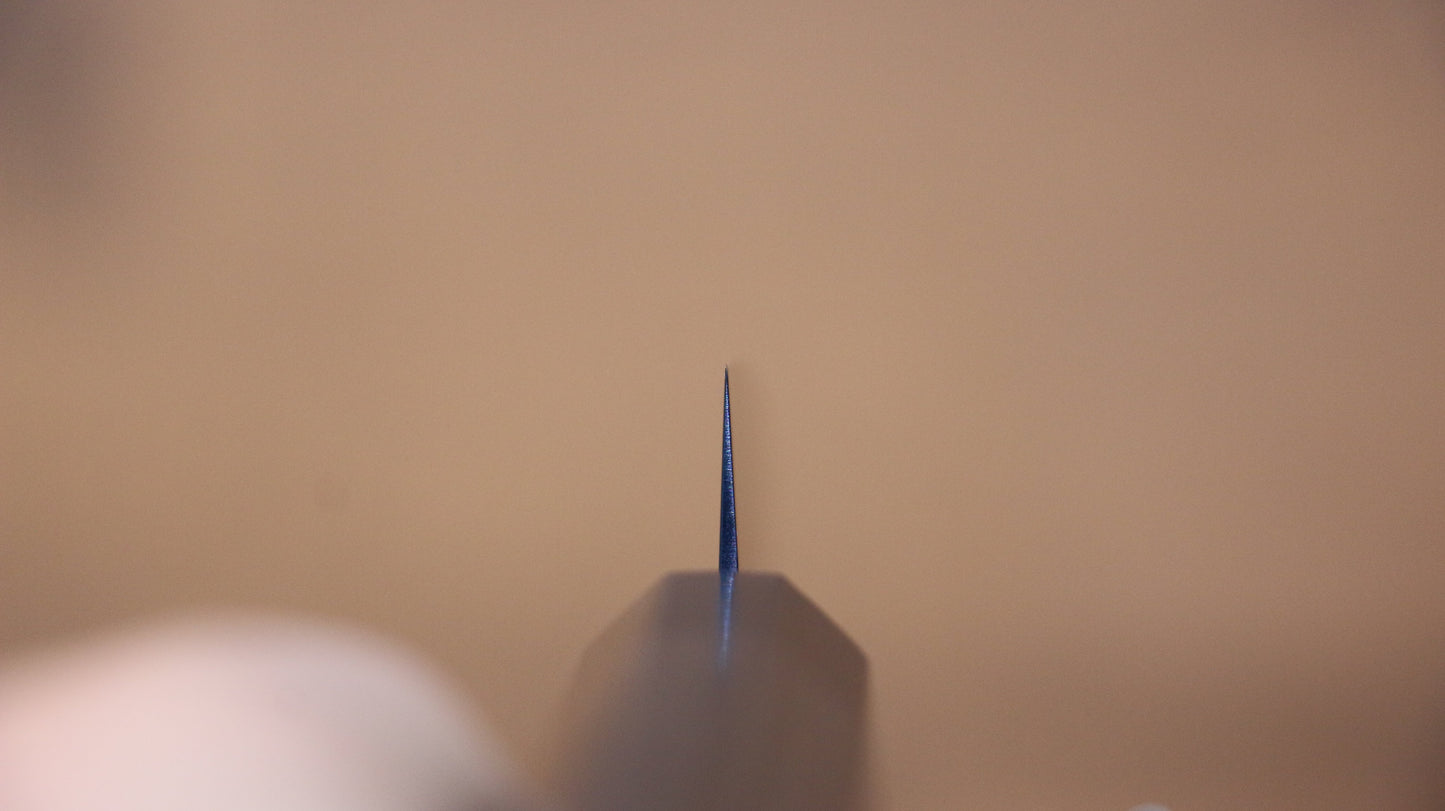 清助 SK-85鋼 イオンプレーティング 磨き仕上げ ペティーナイフ 120mm グレー合板柄 - 清助刃物