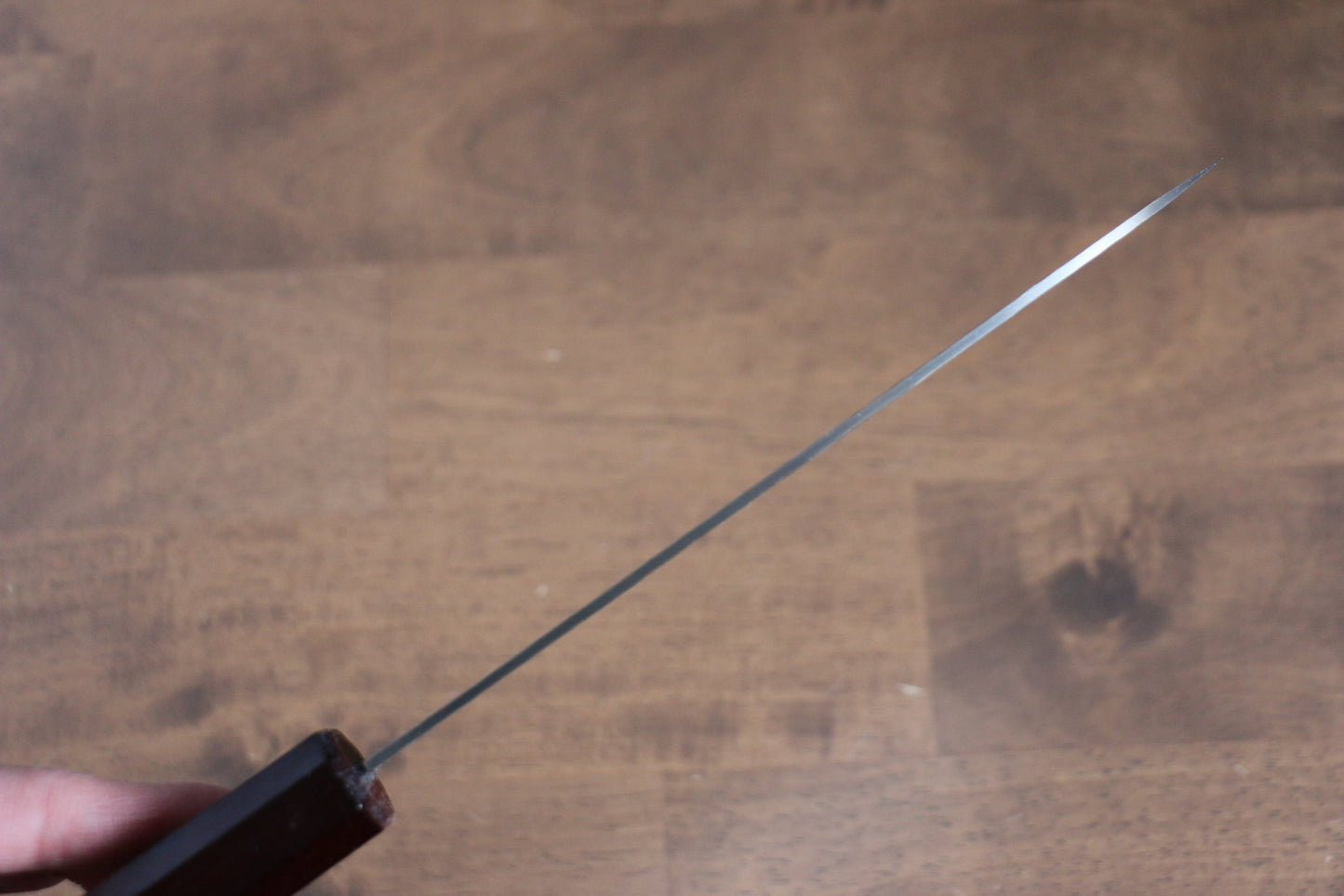 堺 孝行 なないろ VG10 33層 三徳包丁 180mm ABS樹脂(赤べっ甲)柄 - 清助刃物