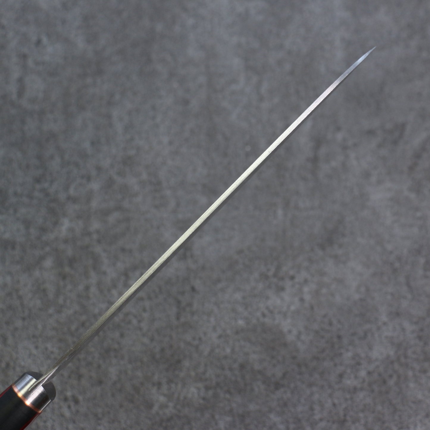 清助 青スーパー鋼 磨き仕上げ 牛刀包丁 180mm 赤黒合板柄 - 清助刃物
