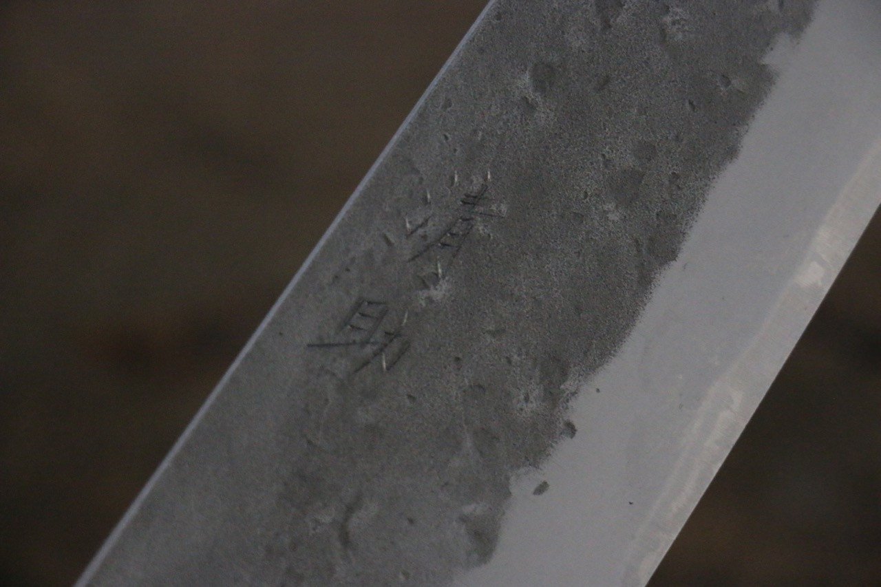 清助 青ニ鋼 梨地 三徳包丁 165mm 栗柄 - 清助刃物