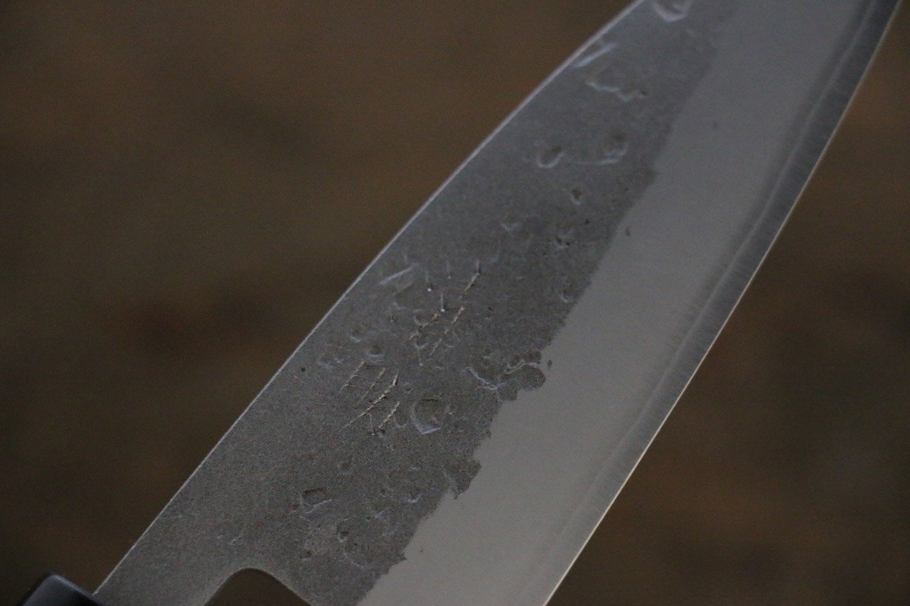 清助 青ニ鋼 梨地 鯵切り包丁 105mm 栗柄 - 清助刃物