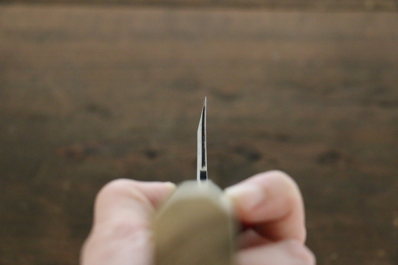 佑成 青ニ鋼 本霞 出刃包丁 朴柄 - 清助刃物