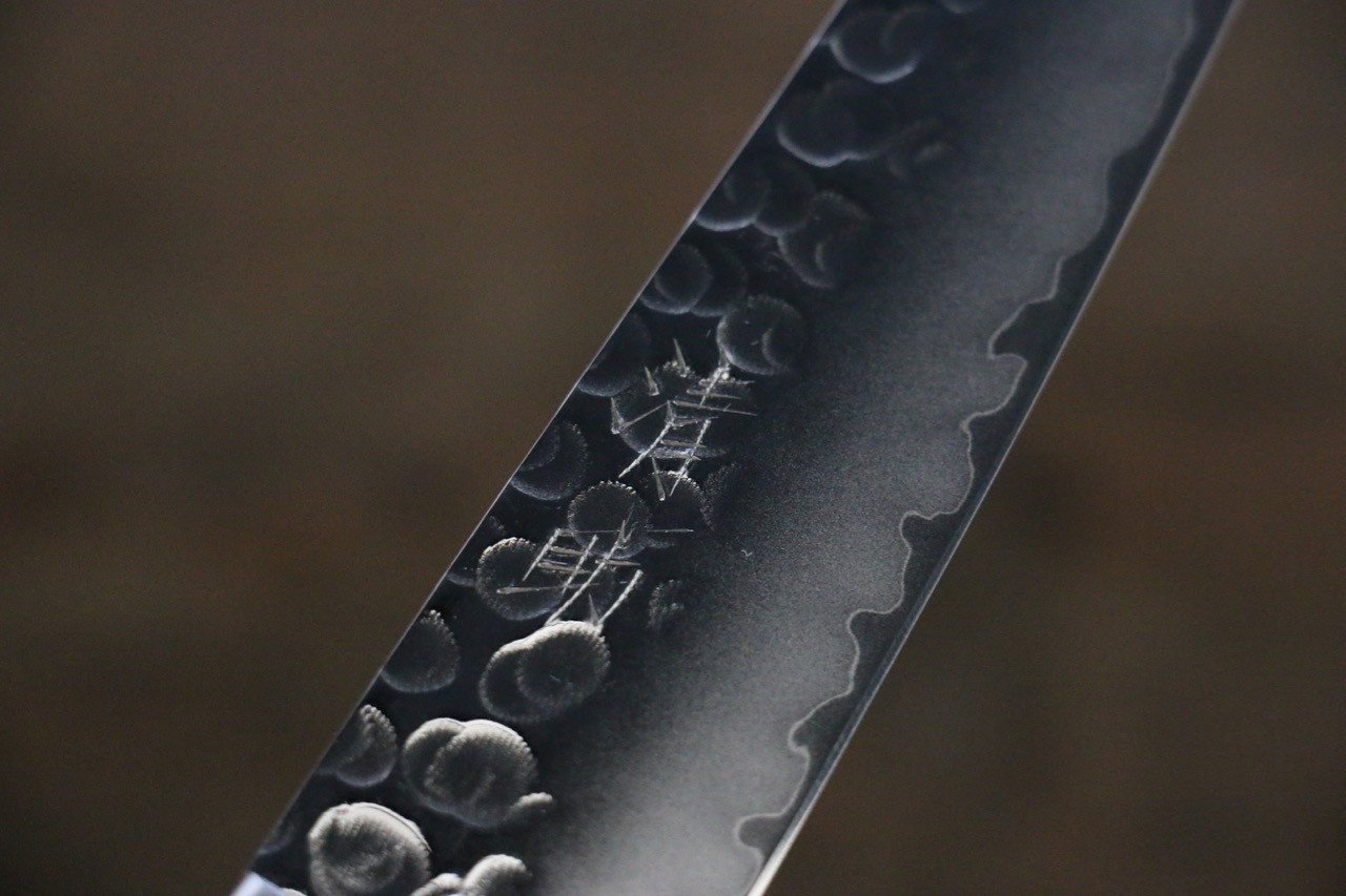 清助 V金1号 鎚目 磨き仕上げ ペティーナイフ 135mm 合板柄 - 清助刃物