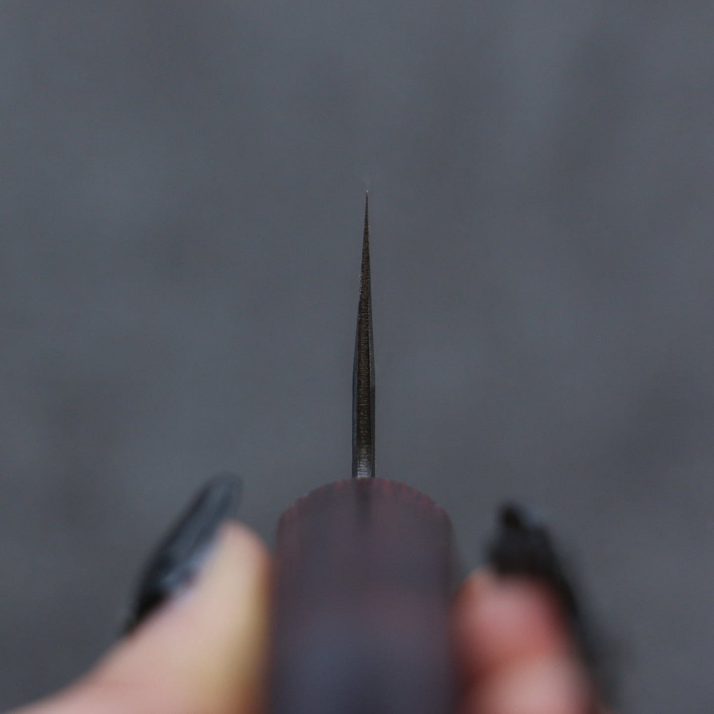 清助 青スーパー鋼 鎚目 文化包丁 165mm 赤合板柄 - 清助刃物