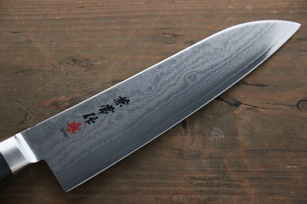 兼常 VG10 33層 ダマスカス 三徳包丁 180mm プラスチック柄 - 清助刃物