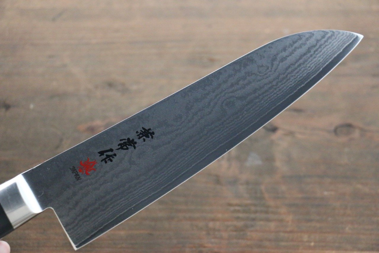 兼常 VG10 33層 ダマスカス 三徳包丁 180mm プラスチック柄 - 清助刃物