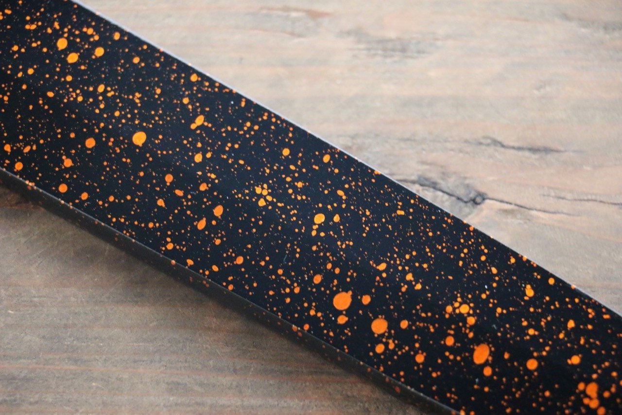 金茶 鞘 柳刃包丁 黒合板ピン付き-300mm - 清助刃物