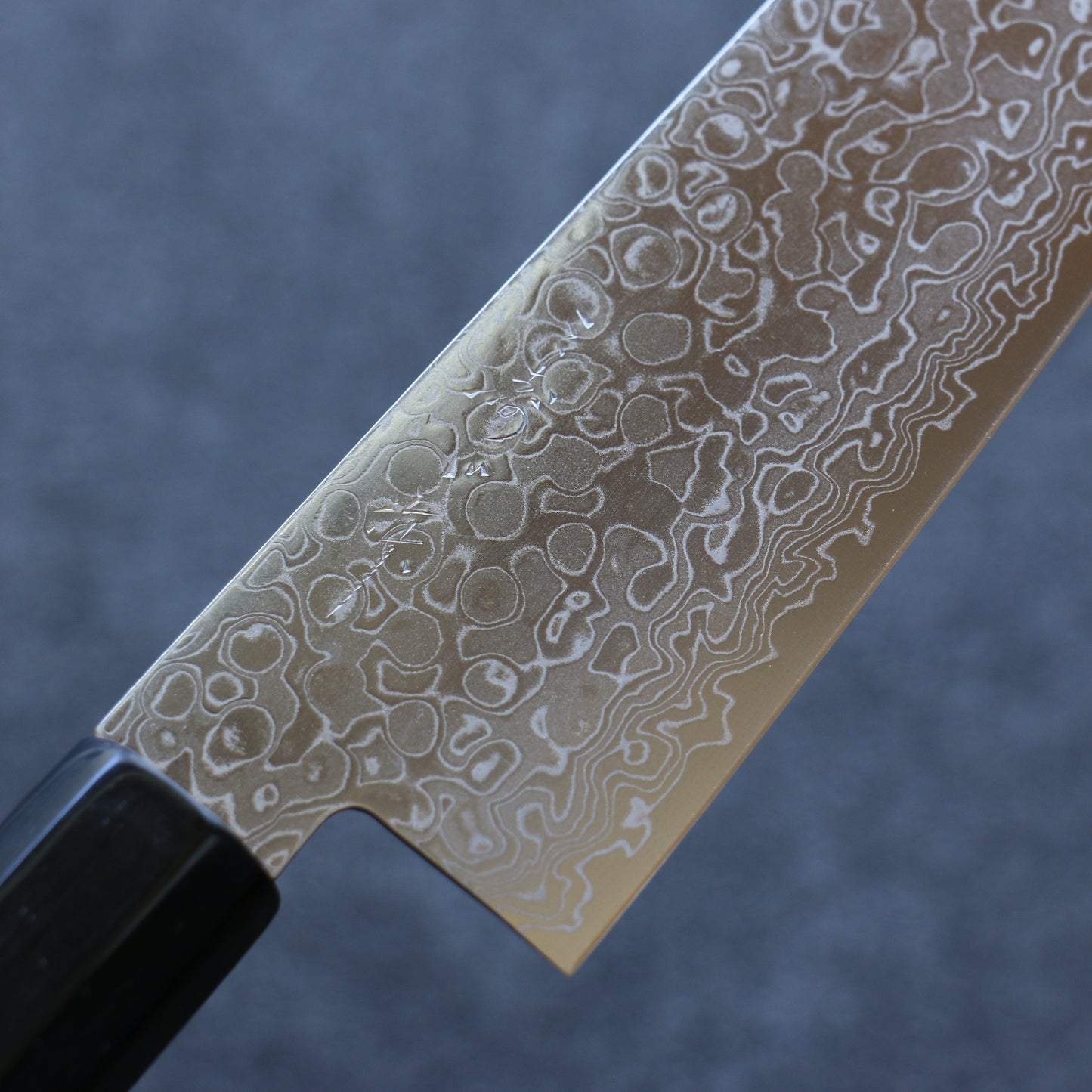 三寿ゞ AUS10 ダマスカス 磨き仕上げ 牛刀包丁 210mm 朴柄 - 清助刃物