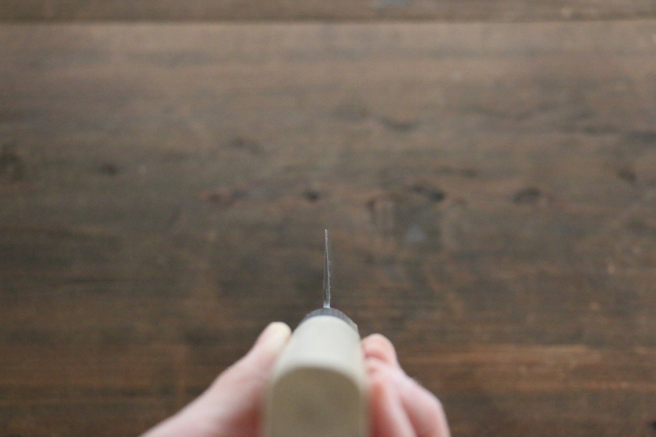 堺 孝行 AUS10 45層ダマスカス 三徳包丁 180mm 朴柄 - 清助刃物