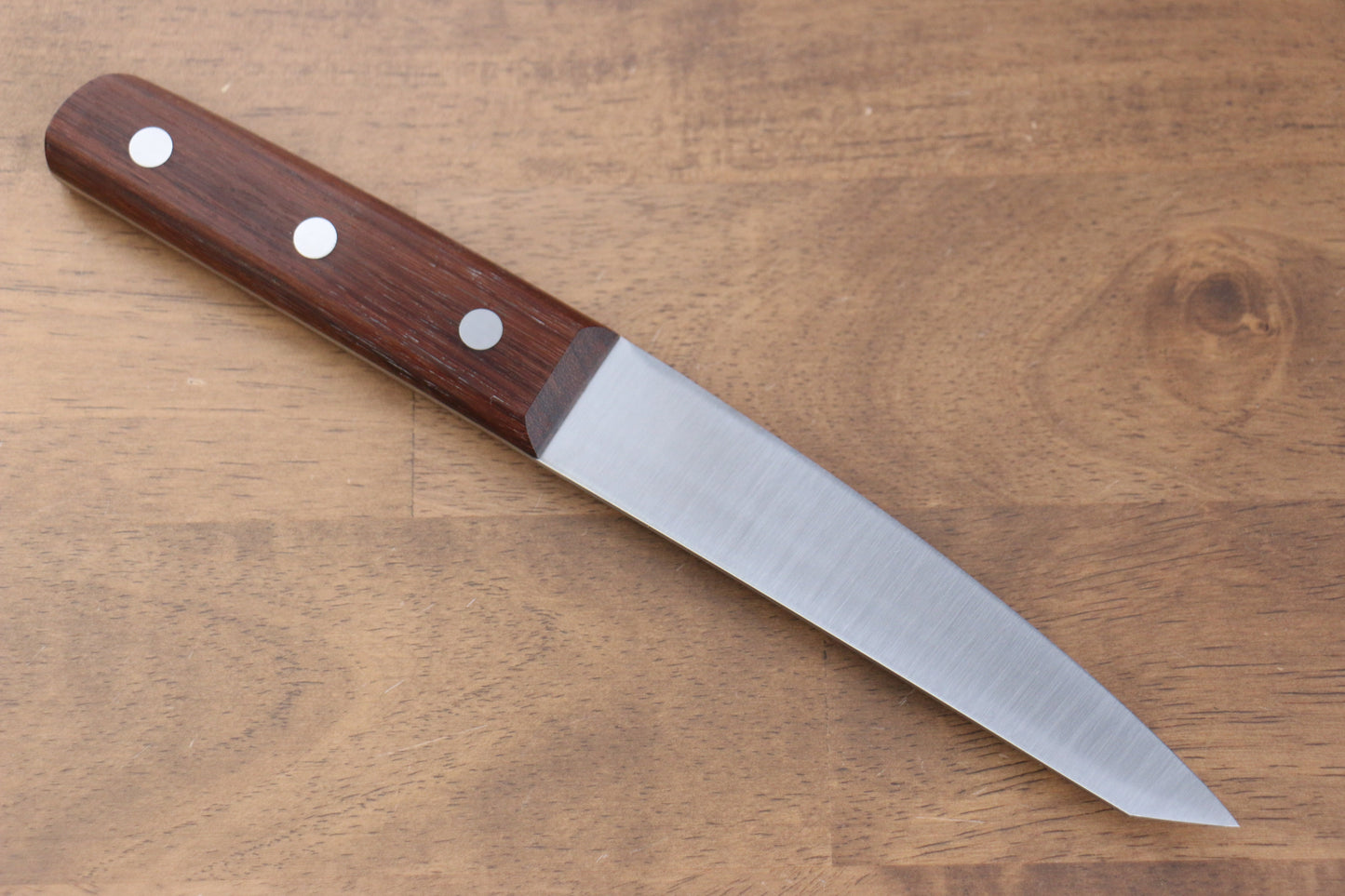 清助 山賊 日本鋼 骨スキ包丁 (丸) 150mm 紫檀柄 - 清助刃物